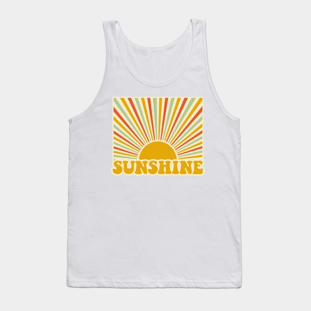 Sunshine Vintage Sun Tank Top by Vintage Dream